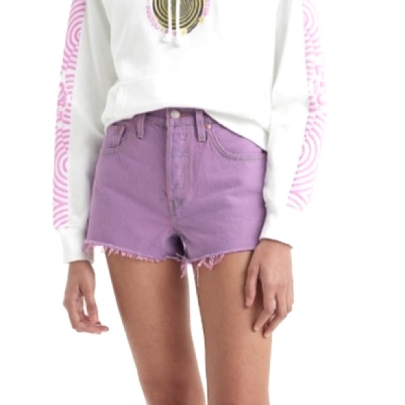 Denizen Levi's Purple Jean Weekend Shorts - Picture 1 of 9